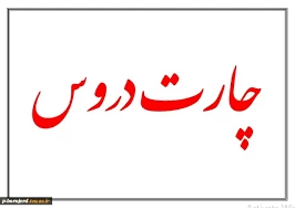 چارت دروس