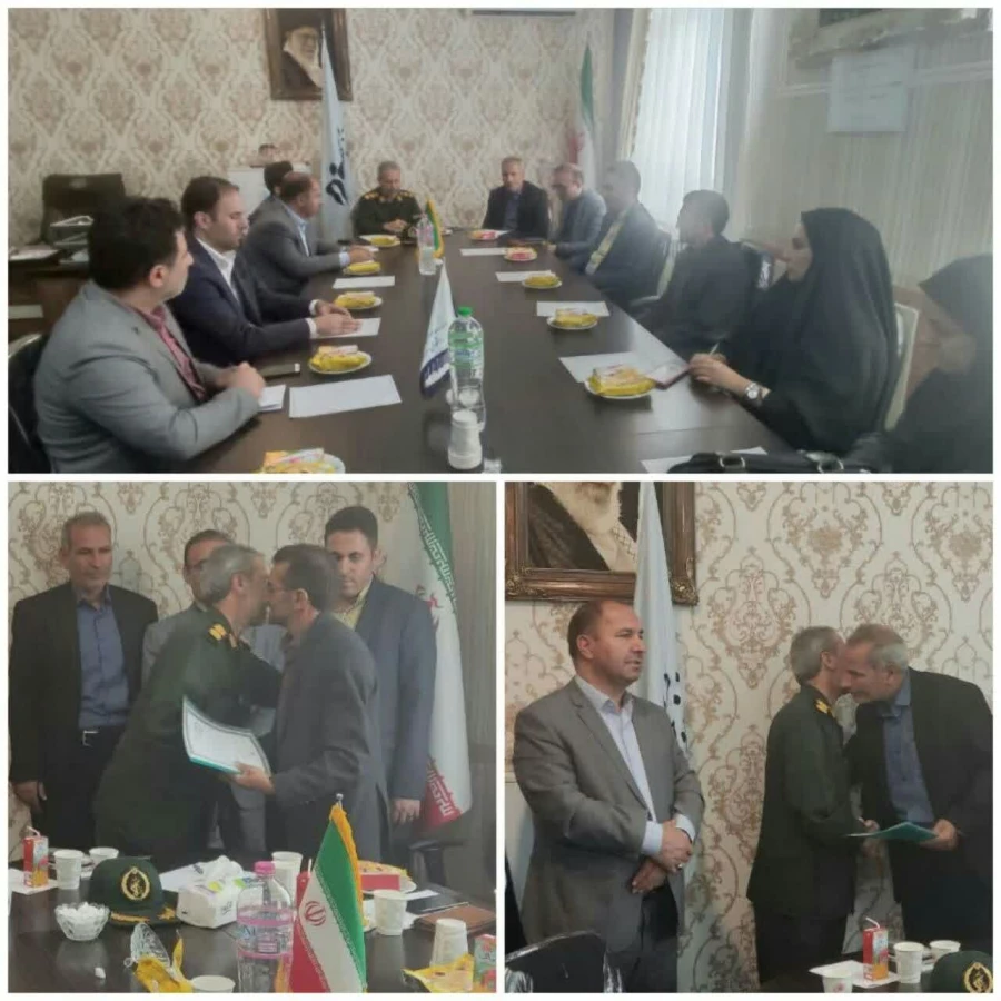 نشست سیاسی با حضور فرمانده محترم سپاه ناحیه میانه در آموزشکده فنی و حرفه ای میانه برگزار شد 2
